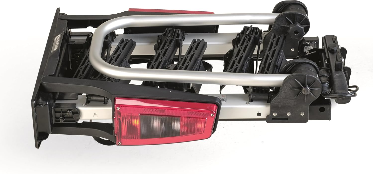 Porte-vélos Bikelander pour Attelages - Porte-vélos sur Attelage pour 3 Vélos - Adapté aux Vélos Électriques- Repliable - Feux Hybrides à LED Bikelander (3 roues)