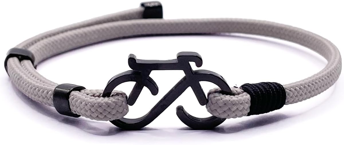 Bracelet vélo course Gravel Bike Mountain Bike idée cadeau homme femme réglable acier