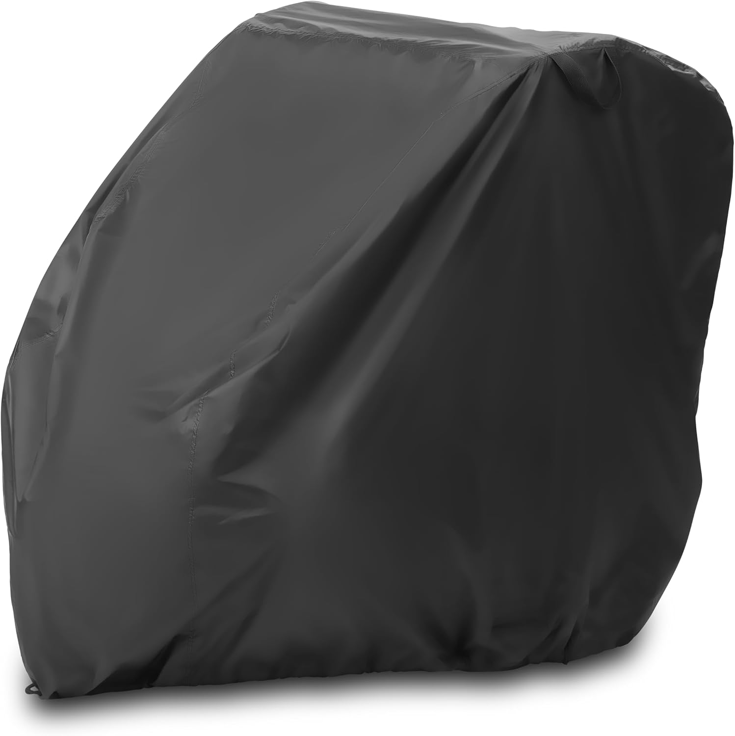 Housse Remorque Velo Exterieur, Garage Pliable Universel (Compatible Thule, Croozer, Tiggo, etc.), Bâche Imperméable, Sac et Ouverture Antivol - Noir