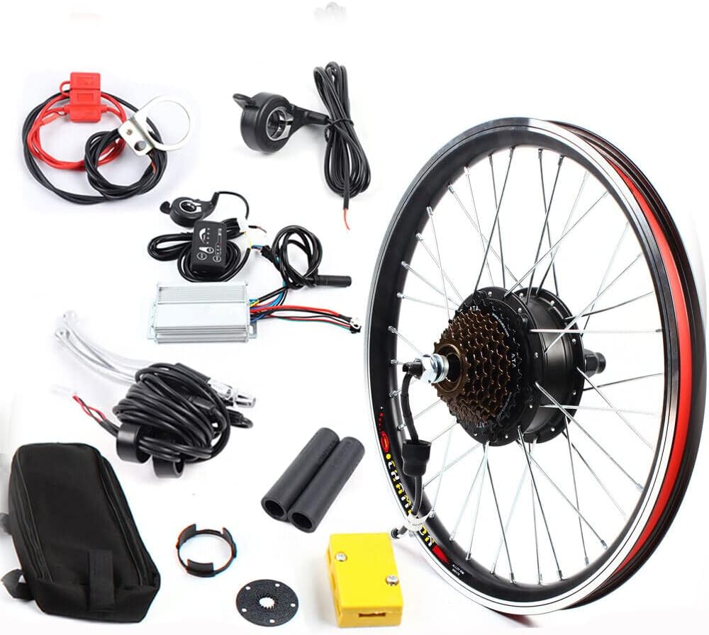 WUPYI2018 Kit de conversion de vélo électrique, 20' 48 V 1000 W