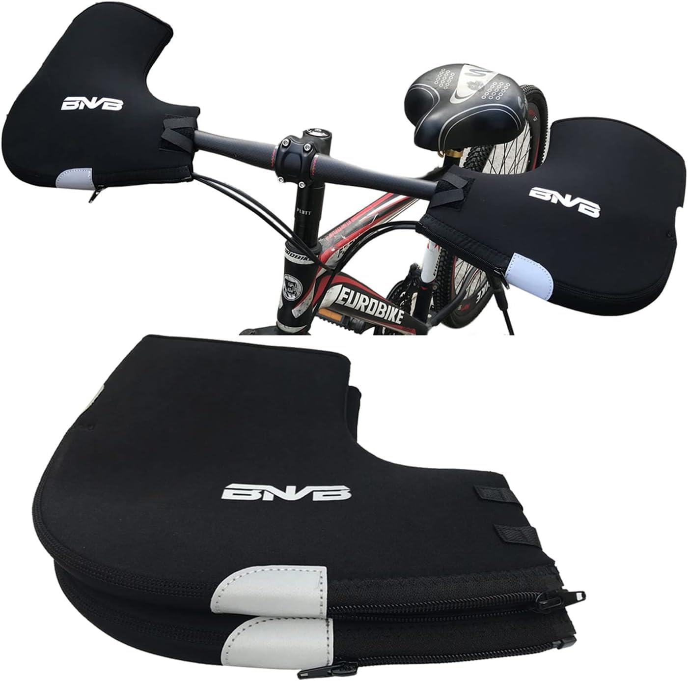 Manchons de Guidon Vélo Coupe-Vent VTT Trottinette Moto Gants Hiver Chauds de Cyclisme de Gants d'hiver