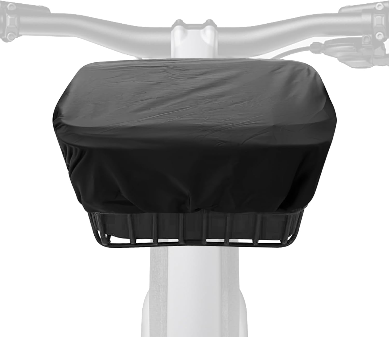Housse de Pluie Panier Vélo, Capacité de 35L, Housse Imperméable et Anti-poussière pour Porte-vélo Arrière, Panier de Vélo, Sacoche de Vélo, Porte-bagages (Noir)
