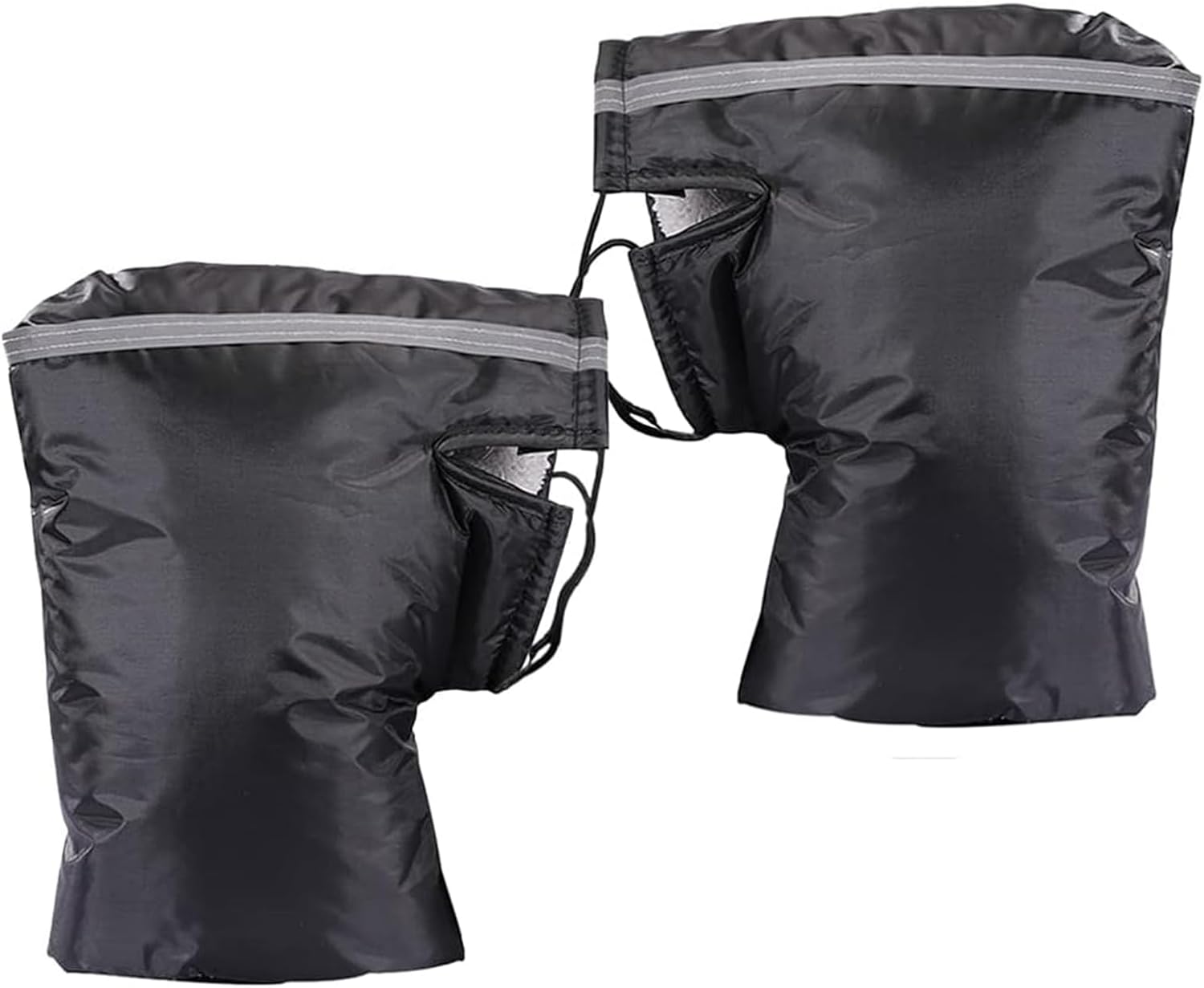 CaiTang Gants de Guidon Moto Universel, Hiver Gants de Moto, Etanche Gants Coupe-Vent Protection de Main Chaud Anti-Froid, Imperméables Gants Installé sur Poignée pour Scooter Cyclisme Motocyclette