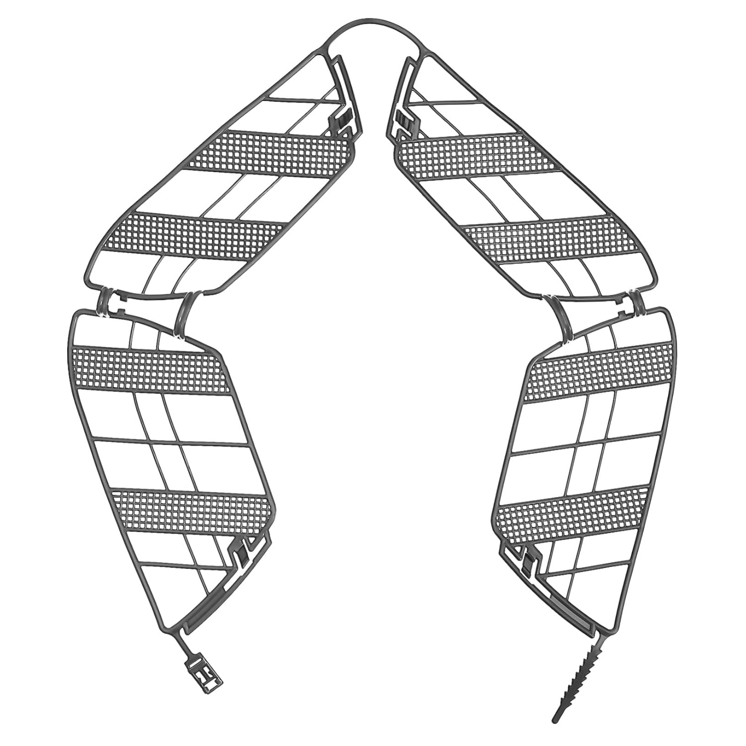 Toddmomy Filet De Vélo Protections Pour Vélo Accessoire De Vélo Filet De Pour Vélo Écrans Arrière De Vélo Roue Arrière Enfant Résine Masque De Sécurité