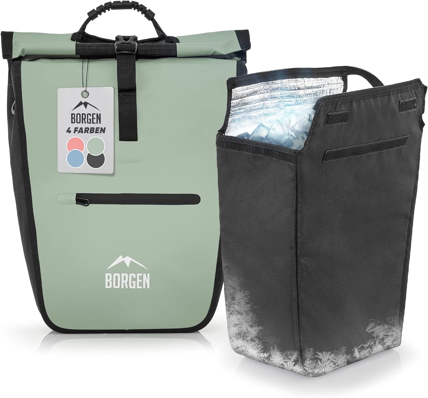 Sacoche pour vélo pour Porte-Bagages avec Insert réfrigérant Amovible – Utilisable comme Sacoche pour Porte-Bagages, Sacoche de vélo, Sacoche de Transport 23 litres