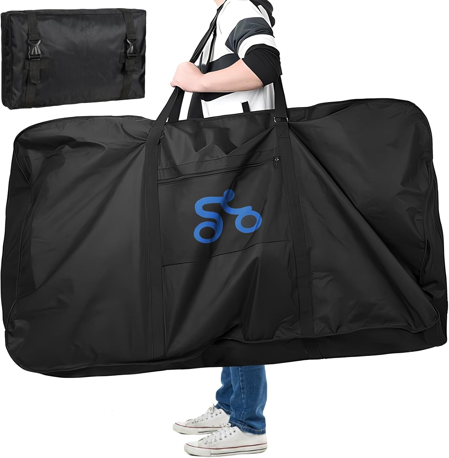 Sac de Transport Pliable pour Vélo de 66 cm - Vélo Pliant, de Course, 700 C - Accessoire d'Extérieur