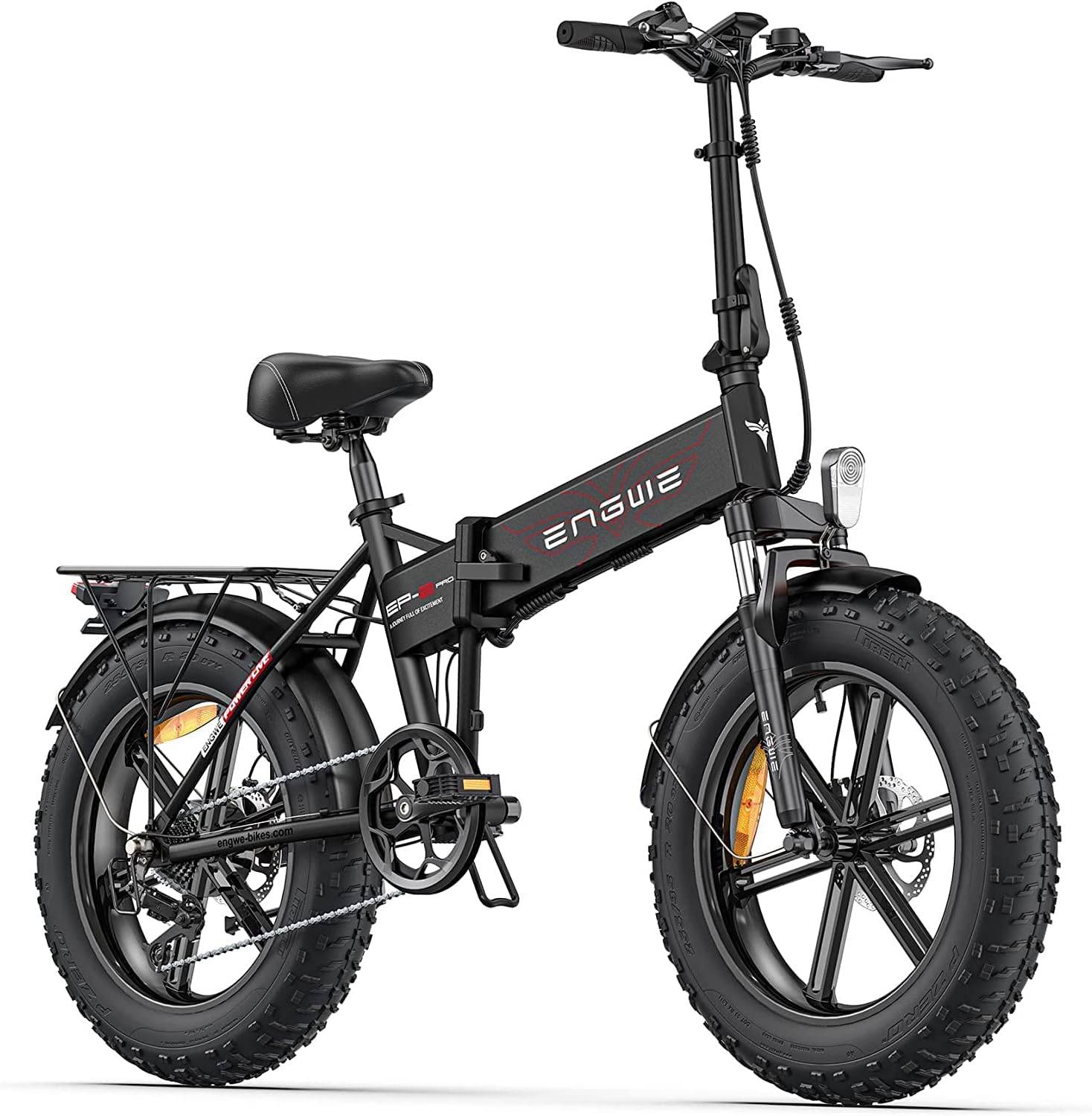 EP-2 Pro Vélo électrique Pliable 20" × 4.0 Fat Bike Electrique 7 Vitesses avec Batterie Amovible 48V 13Ah Autonomie 120km Tout-Terrain & VTT & Plage & Neige
