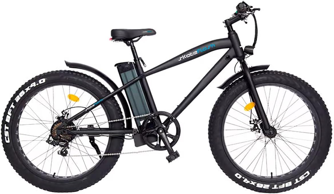 SKATEFLASH Vélo Eléctrique FLY XL Pneu Large 20" Pouces Pliable Batterie 250W 10Ah Amovible E-Bike Dérailleurs Shimano 7 Vitesses