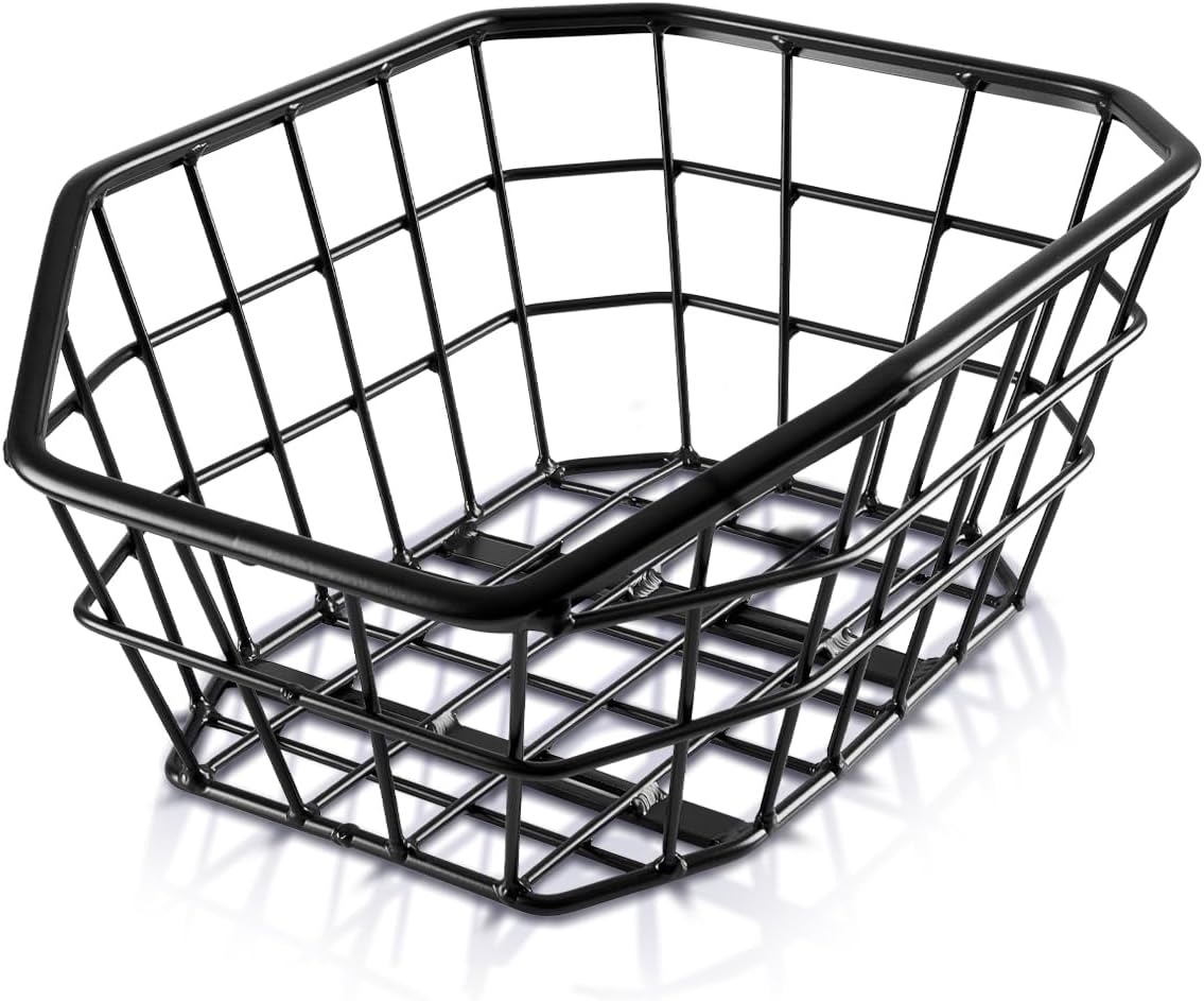 Büchel Jumbo Panier à vélo arrière en Aluminium de Haute qualité avec Bords renforcés I Panier à vélo arrière avec matériel de Fixation - Grand Panier à vélo arrière I Panier pour cartables