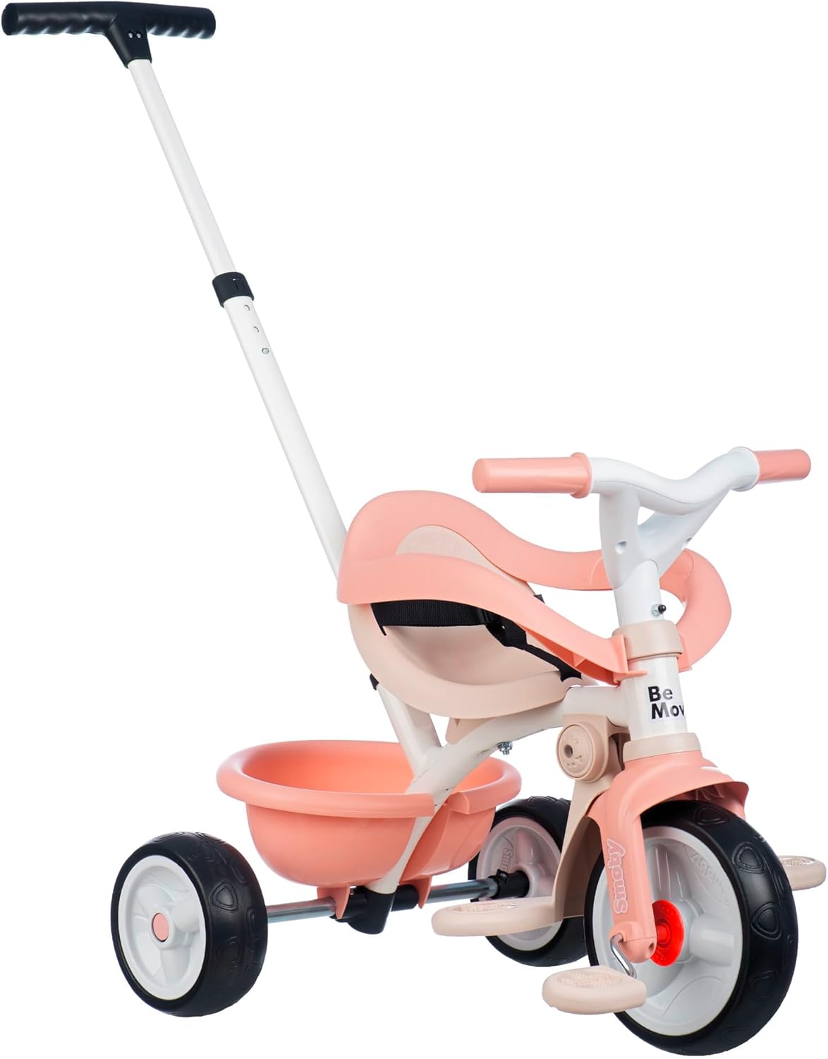 Tricycle Be Move Confort Rose - Evolutif 3 en 1 - Ceinture et Arceau de Sécurité - Poignée Parentale Réglable sur 3 Niveaux - A Partir de 10 Mois Jusqu'à 3 Ans - Fabrication Espagnole