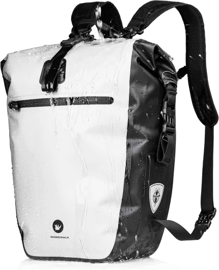 Sacoche Vélo Arrière 27/30L Sac Porte Bagage Velo avec Sac d’Ordinateur Portable Sac à Dos et Bandoulière pour VTT Sac de Voyage Ideal pour Cyclistes Voyage Sport