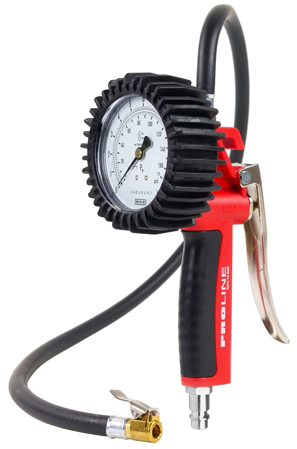 Pistolet Gonfleur Pneus Voiture et Camion avec Manometre Pression Pneu WIKA 80mm - Homologué