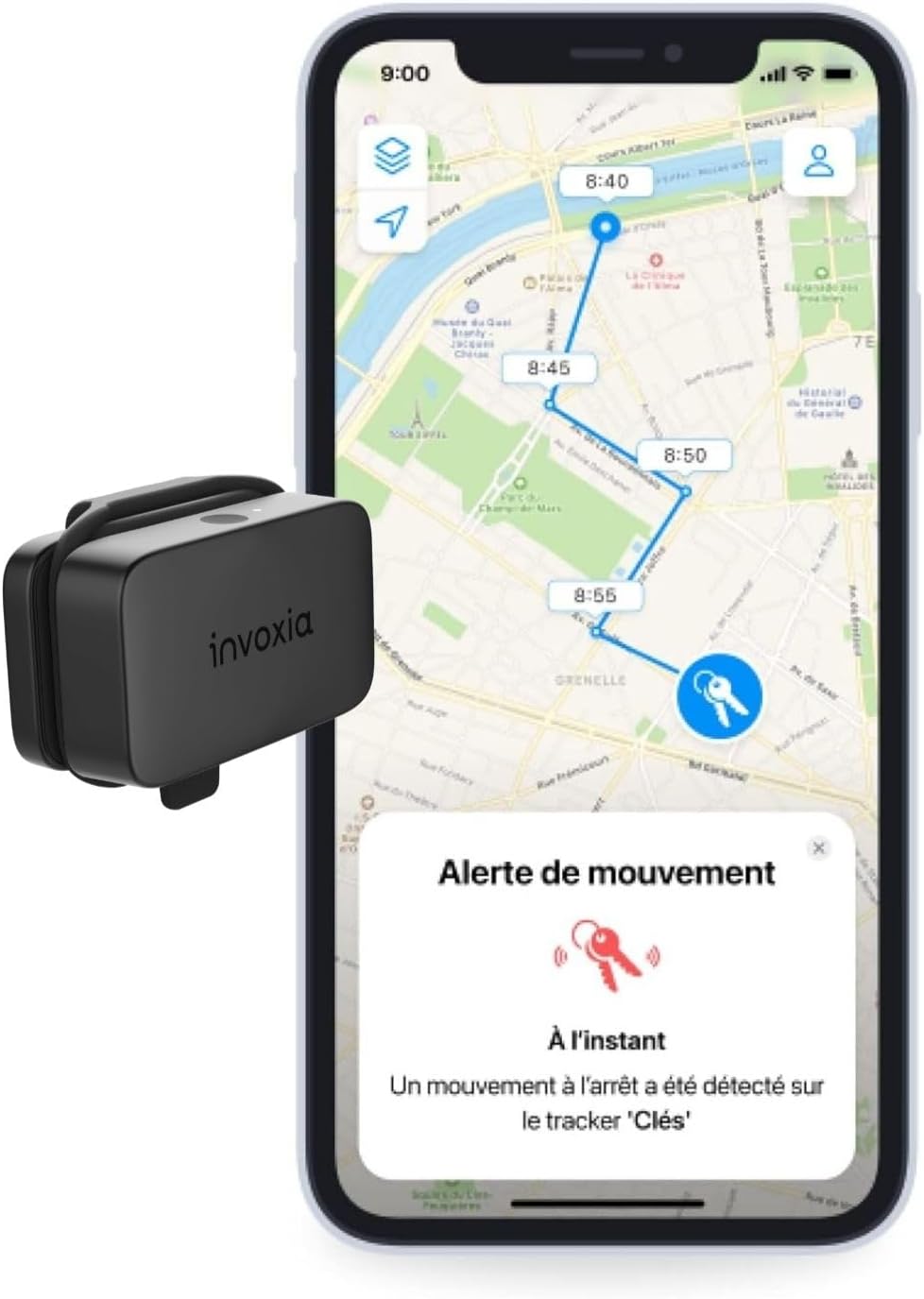 Mini Tracker GPS - Petit traceur GPS avec 3 mois d'autonomie - 3 ans d'abonnement inclus