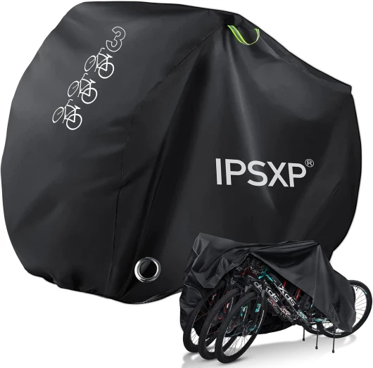 Housse Vélo pour, Exterieur Housse de Vélo avec Trous pour Antivols, pour jusqu'à 29 Pouces VTT Bicyclette Moto Vélo de Montagne Route Électrique Scooter,pour 1-3 Bicyclettes