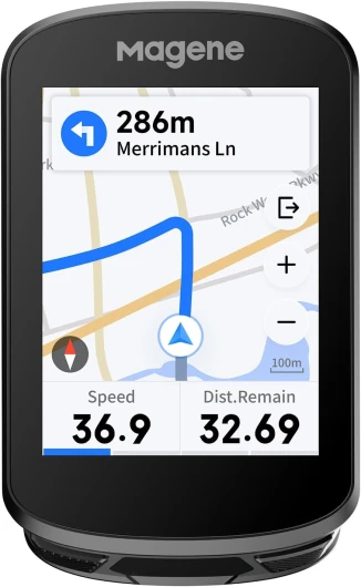 C506 GPS Compteurs Vélo sans Fil, Navigation par Carte, Écran Couleur Tactile, Entraînement Cycliste, Rappels Intelligents, WiFi&Bluetooth, IPX7