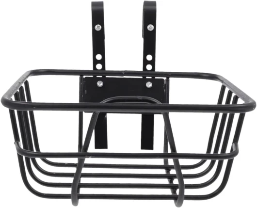 JISADER Panier de Vélo Avant, Panier de Vélo en Fer, Support de Vélo Porte-Vélos, Panier de Panier Velo Amovible, Grand Panier à Vélo Arrière pour La Plupart des Vélos VTT