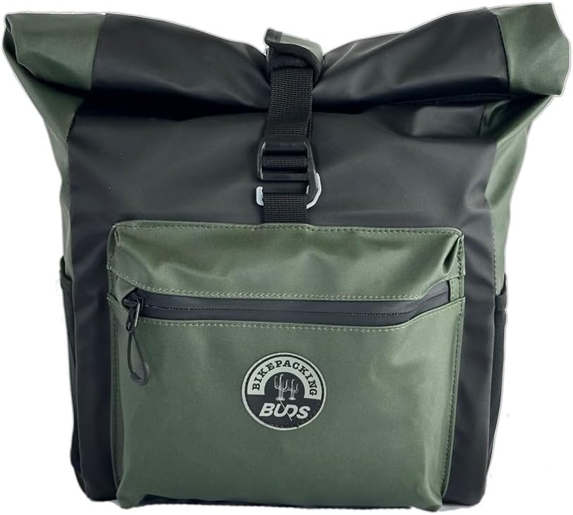 Handlebar Bag - Bikepacking - Sac de Guidon vélo étanche et Isotherme (Noir/Kaki)