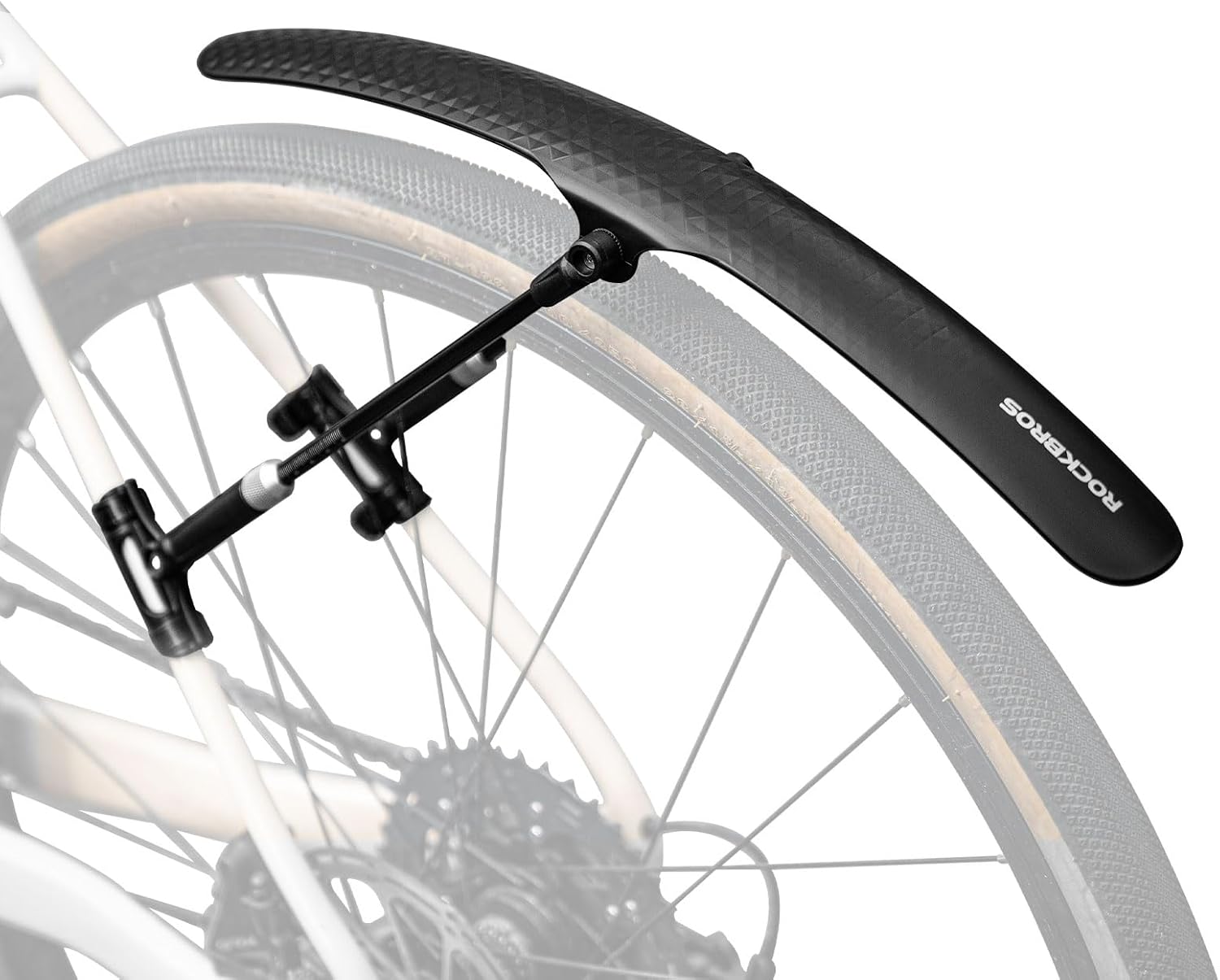 Garde Boue pour Vélo de Route, Garde Boue avec Quick Release, Garde Boue Avant et Arrière Universel Réglable pour Vélo Route Pneu 700C, Noir