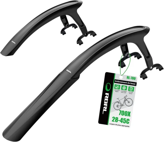 Garde-Boue de vélo à dégagement Rapide adapté au vélo de Route/Gravel avec Largeur de Pneu 28-45mm