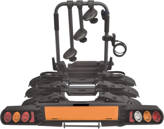 Witter ZX703 Porte-vélo pour 3 vélos monté sur Barre d'attelage - Convient aux vélos électriques - Rails Pliables pour Un Rangement Facile - Charge maximale 60 kg