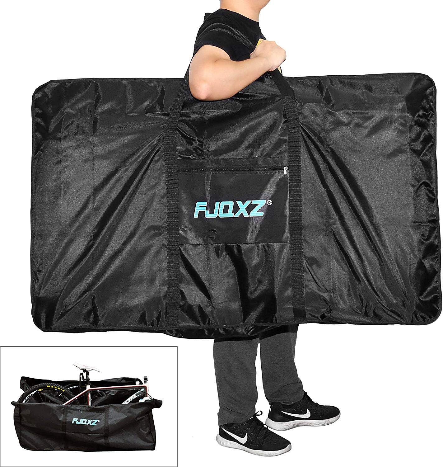 Sac de Transport Vélo, Grand Housse de Velo Pliant, Pour VTT/Route/Trotinette Electrique, Pour Voyager en Train Avion2