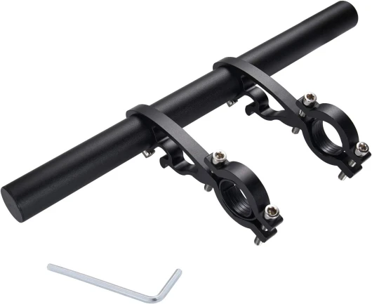 Extension de Guidon de vélo, Guidon de Vélo Extenseur Lampe Lumière Support Téléphone Extension pour Motorcycle E-Vélos Bike
