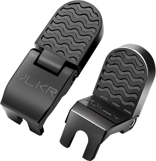Repose Pied Velo Arriere Enfant, 2 Pièces Pédales Arrière de Vélo,Cale Pieds Velo,Universel Alliage d'Aluminium Pliant Antidérapant Repose-Pieds avec Outil d'Installation pour Vélo