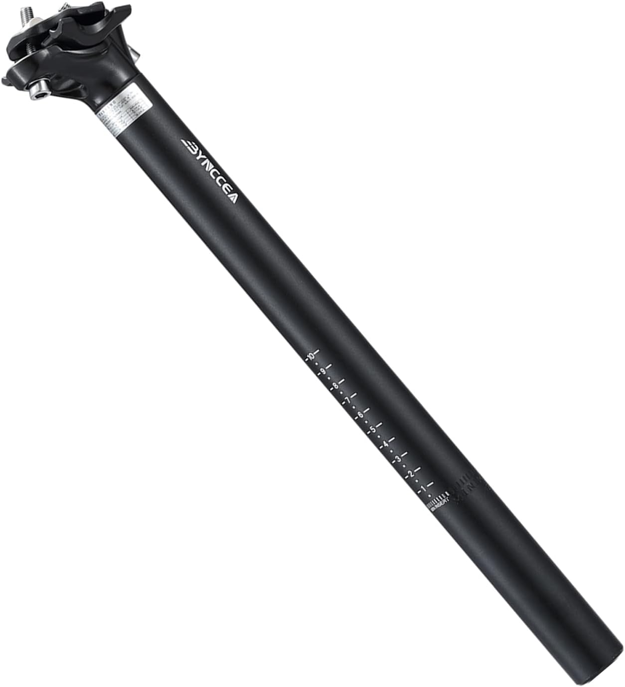 Bynccea Vélo Tige de Selle 27,2mm 30,9mm 31,6mm Tige de selle en alliage d'aluminium 400 mm pour VTT Route Descente Piste de vélo Pignon fixe VTT BMX