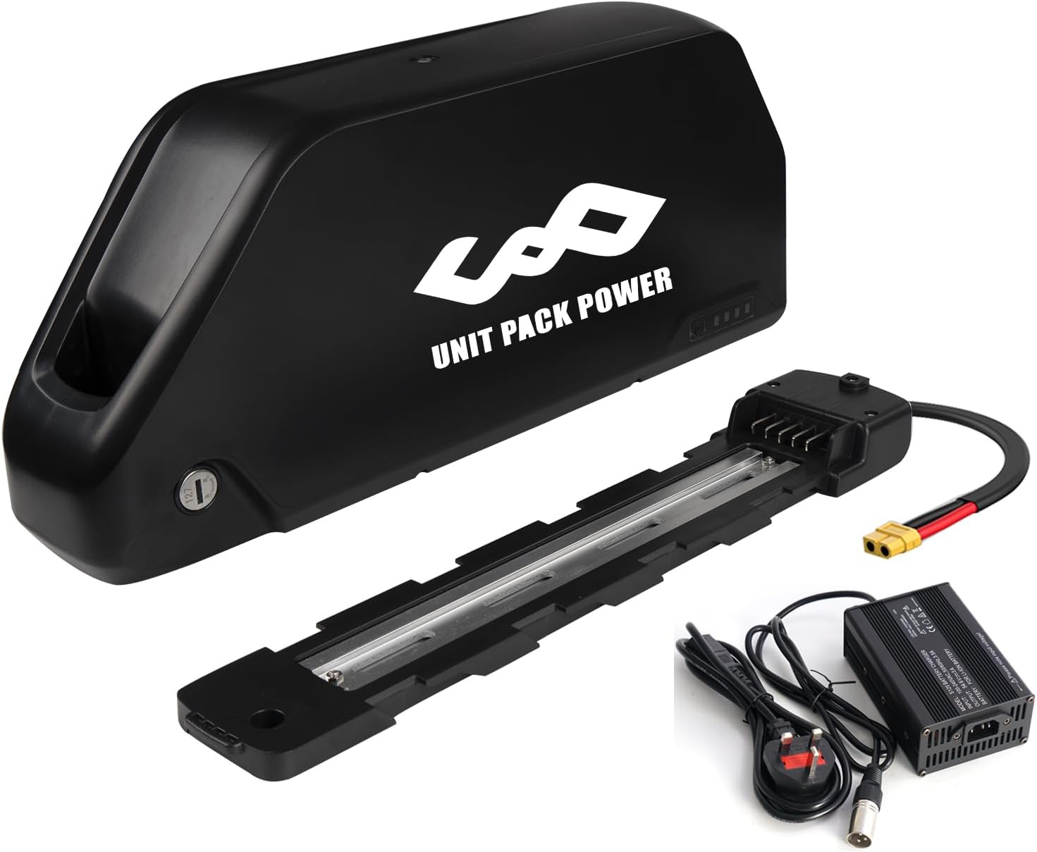 DICHOU 48V/52V Ebike Batterie Lager capacité 24Ah/25Ah Batterie Lithium ION avec Chargeur, adapté pour 250W 300W 350W 550W 700W 750W 1000W 1500W Kit Mortor 52V 24Ah (100W-1500W)