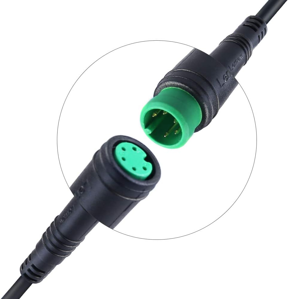 Varstrom Câble d'extension 5 broches 56 cm étanche femelle et mâle pour kit de conversion vélo électrique Femelle vers mâle