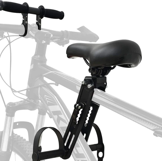 NATRUTH Siège de vélo pour Enfants avec Fixation au Guidon, sièges de vélo montés sur Le Devant pour Enfants de 2 à 5 Ans (jusqu'à 21,8 kg), sûr et Confortable pour Enfants