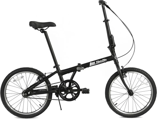 Vélo Pliant, Cadre en Alliage, Mono-Vitesse, 3 Couleurs Fully Matte Black