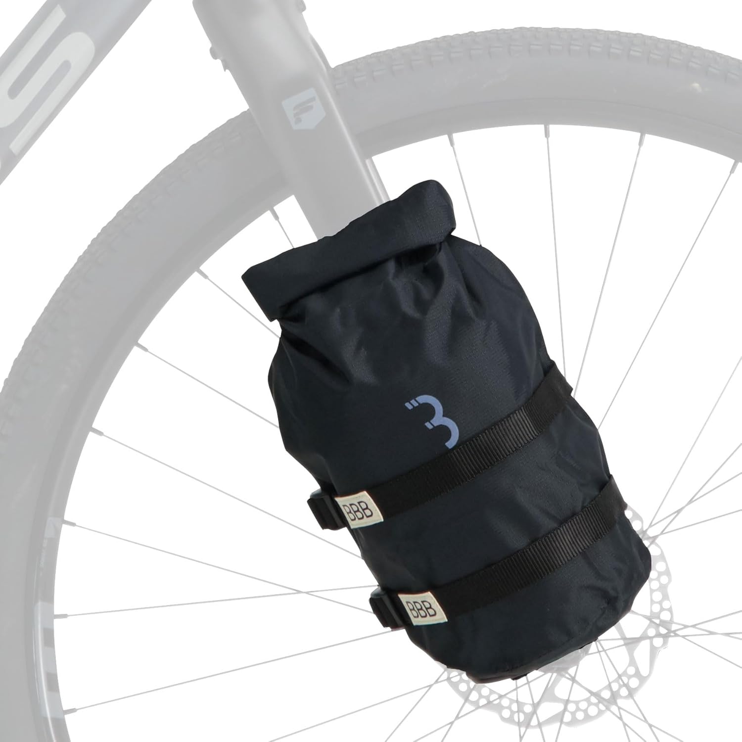 BBB Cycling StackPack Sac de Cadre Imperméable - Capacité de 4L - Sac Léger pour Bikepacking avec Porte-Bagages Inclus - Pour VTT, Vélo de Route et Cyclisme Urbain - BSB-145, Noir