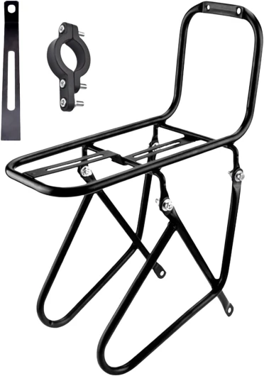 Porte-Bagages Vélo Cargo - Support de Stationnement pour Equipement Cyclisme - Porte-Sac de Vélo Capacité KG pour Voyage Trajet Quotidien