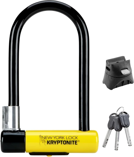 Antivol en U New York Standard - Antivol de Vélo, Niveau de Sécurité 9/10, Offre un Haut Niveau de Protection, Dimensions 10.2 cm x 20.3 cm 002154 Unique