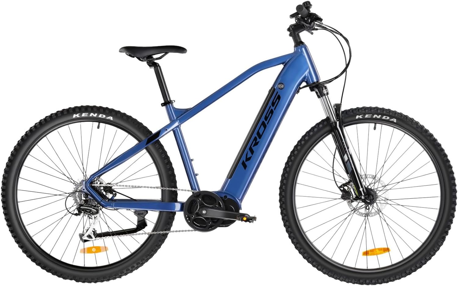 Varstrom Vélo électrique pour adulte - Moteur central - 250 W - 100 Nm - Pour homme et femme - Autonomie de 100 km grâce à la batterie Li-ion 43,2 V 10,4 Ah - 8 vitesses - VTT Hexagon Boost 3.0