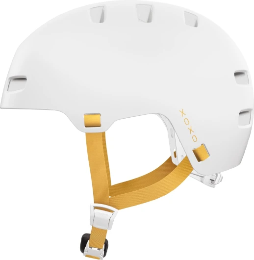 XOXO Bike Helmet - City Helmet in Skater Look - Helmet for Skateboard, Bike, Scooter - with Optimised Chin Pad - for Teenagers and Adults - Size S, Green Blanc (Polar White) M (54-58 cm)
