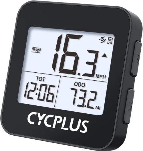 G GPS Cyclisme,Compteur Vélo GPS,Ordinateur de Vélo sans Fil IPX6 Étanche,Odomètre de Vélo pour Vitesse,Distance,Temps Réel Vélo De Route VTT Noir