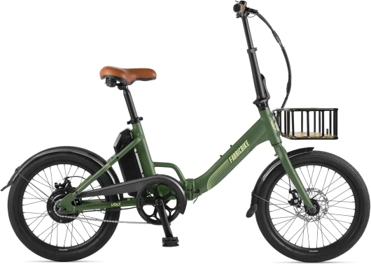Volt - Vélo Électrique Pliant, Vélo Électrique Adulte 20 Pouces, Ebike, Moteur 250W, Batterie Amovible 36V 10Ah, Vitesse 25KM/H Cayman Green Plus