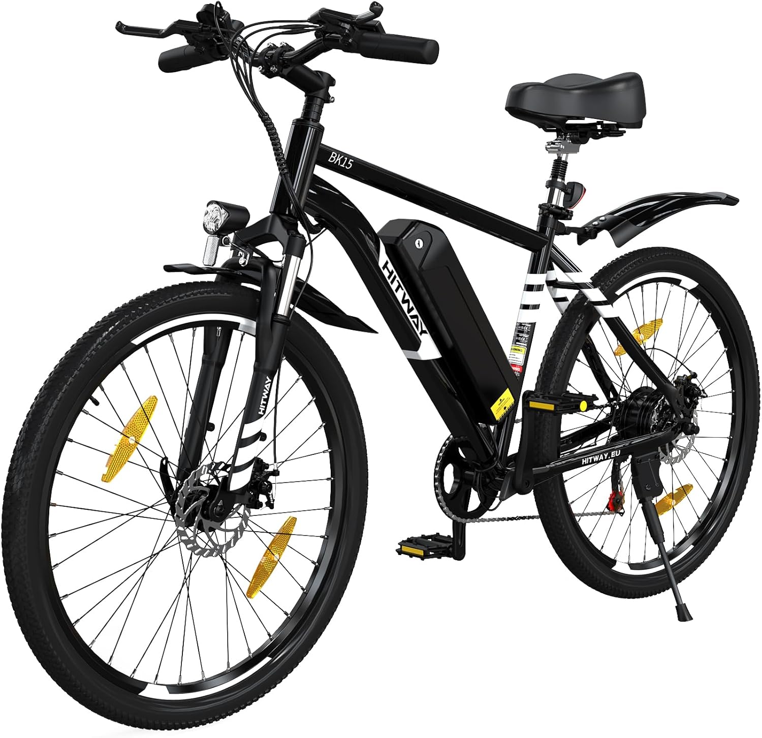 Vélo Électrique, VTT Électrique 26" 2.1/4.0 Pneu avec Batterie au Lithium Amovible 36V12Ah/48V15AH,Autonomie 35-90km,Ville E-Bike avec 7 Vitesses, 250W Moteur pour Adulte 26 Zoll 2.1 Pneu Noir
