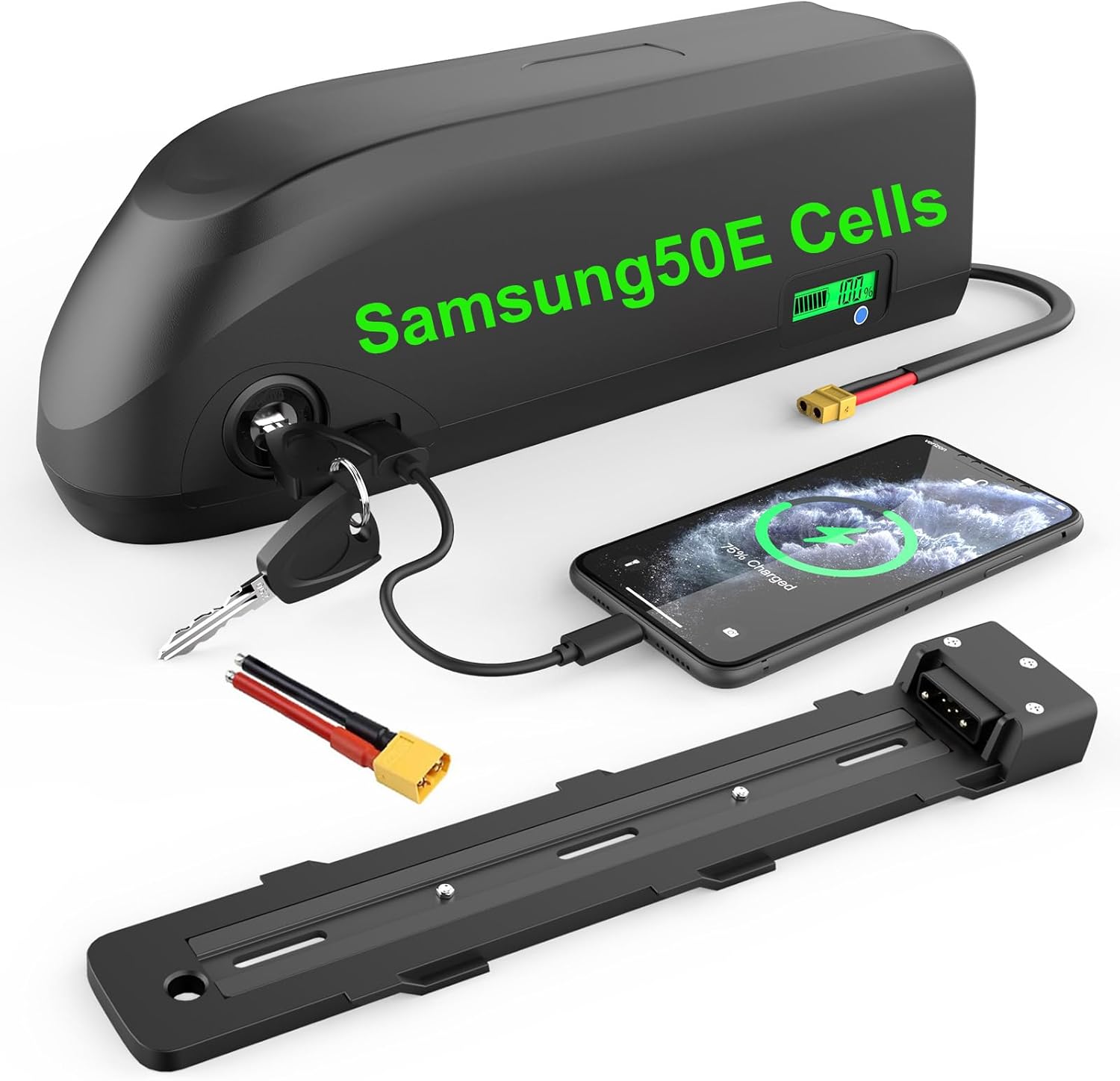 48V 20Ah Batterie de vélo électrique for Rad Power/Rad Runner/Rad City - 1500W Batterie for kit de Conversion pour vélo Bafang Kit