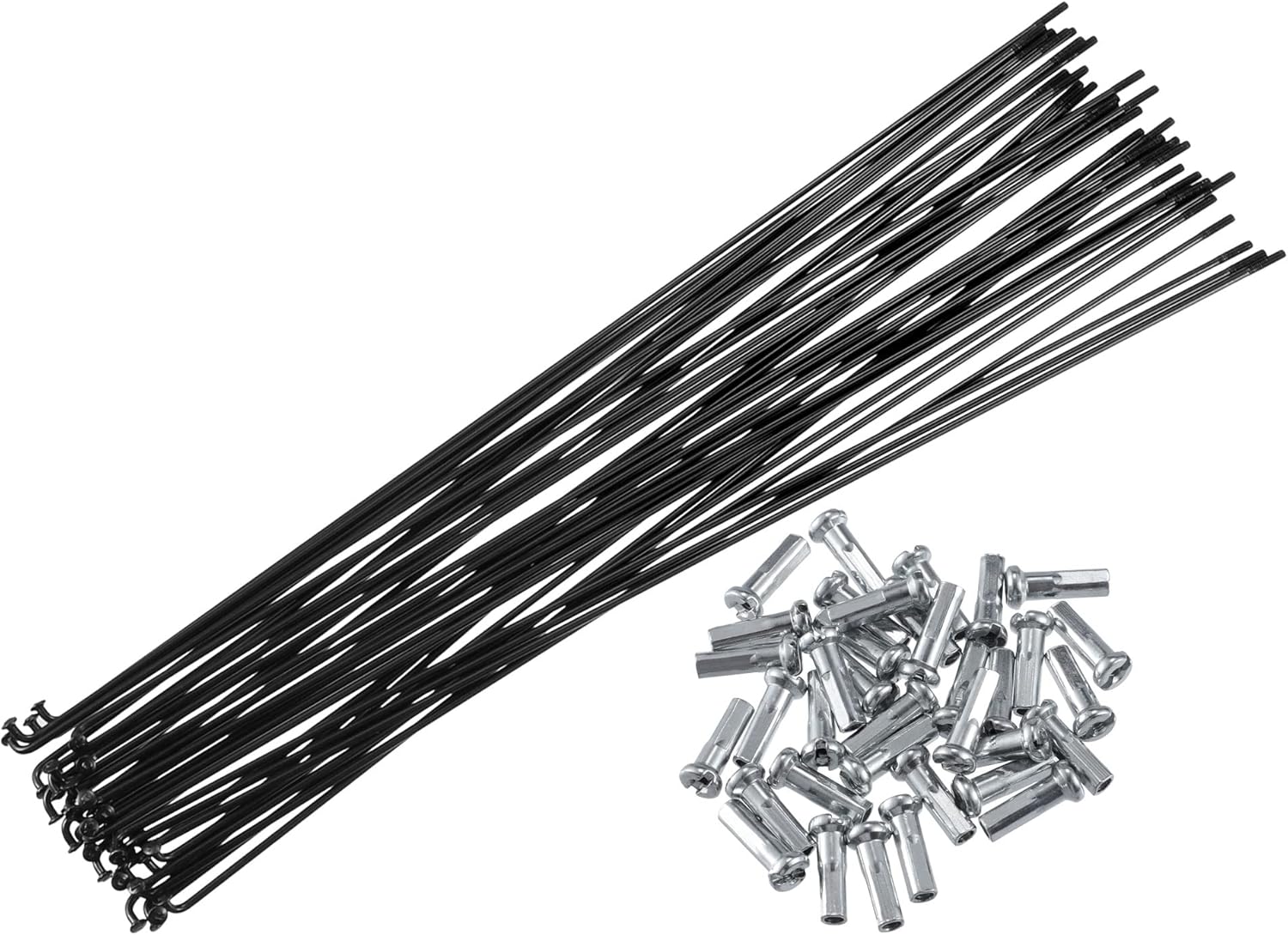 36 Pcs Vélo Acier Rayons 14G Vélo Rayon 275mm Longueur avec Mamelons