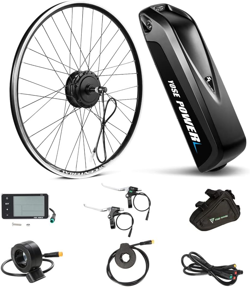 Ebike Kit de Conversion 28"(700C) Moteur arrière de vélo électrique 36V250W pour Roue Libre avec contrôleur intégré 36V 13Ah
