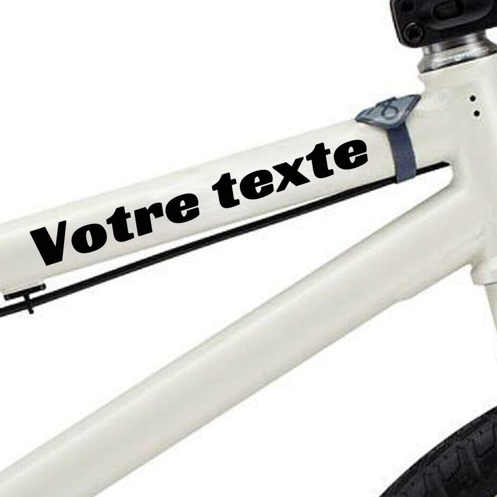 MIGIAN Autocollants personnalisés sur Les vélos Sticker Texte Lettres Personnalisées Autocollants