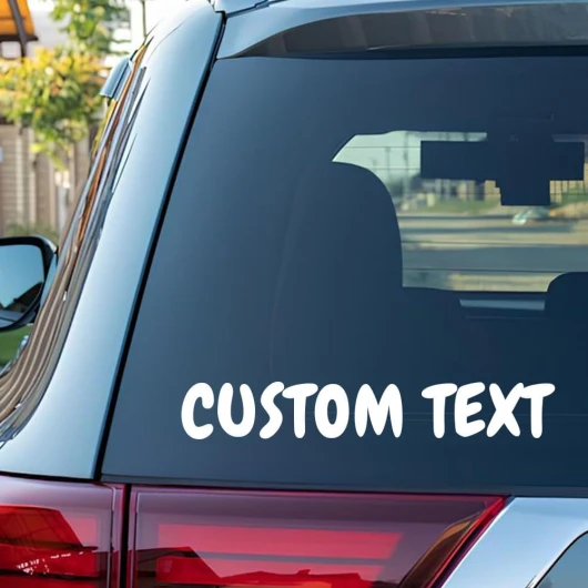 LLLGSH Autocollant de Voiture personnalisé, Autocollants Sticker de Voiture avec Texte personnalisés, pour Vélo, Casque, Pelle à Roue, Planches à roulettes, Voiture, Moto Style 2