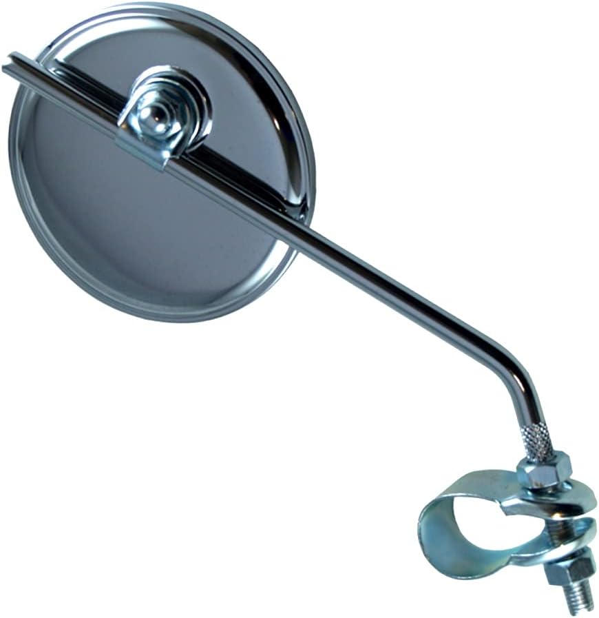 Rétroviseur vélo Rond chromé Universel réversible Gauche Droite Cycle Route Ville Vintage