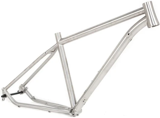 YOJOLO Alliage De Titane Cadre De VTT 27.5/29 Pouce Léger Cadre De Fourche De Vélo Montagne Endurigide De XC Frein À Disque Axe Traversant 142mm Routage Interne (Size : 29x19'')