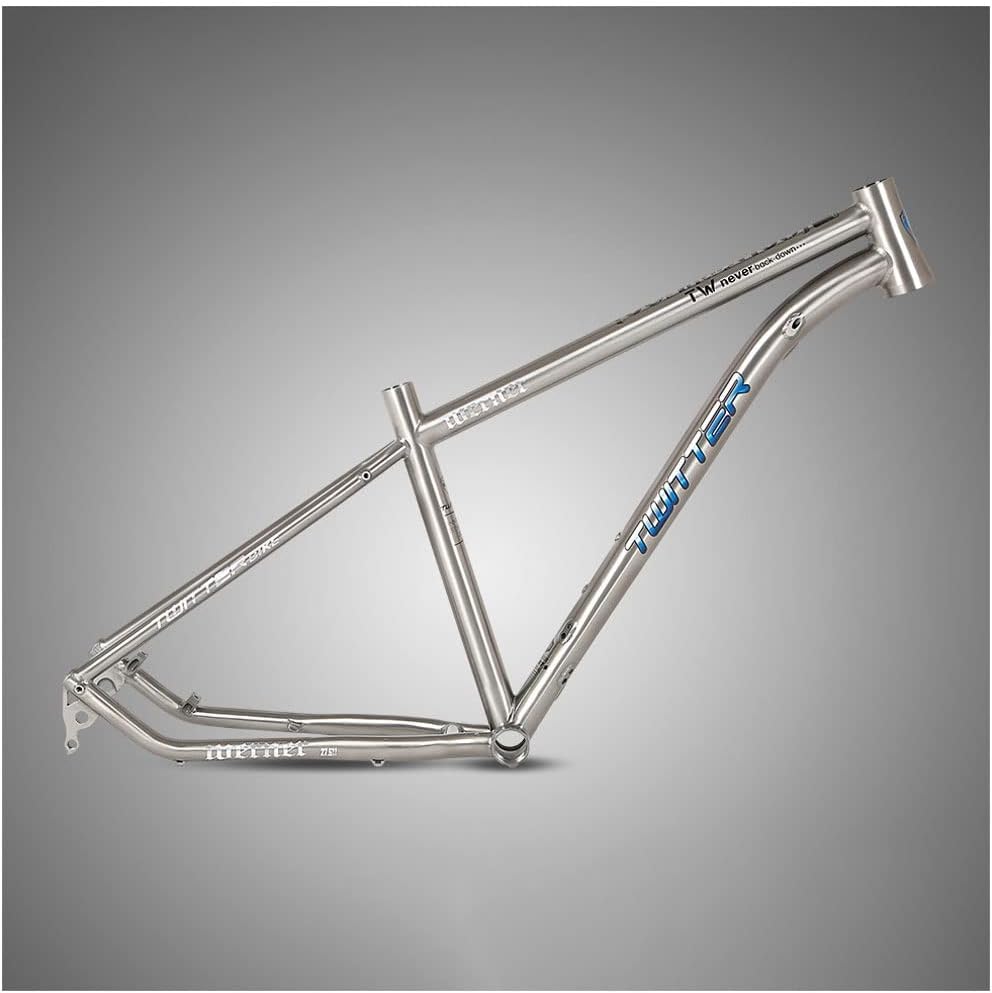 HIMALO Cadre De VTT 27.5er 29er 15.5''/17''/19'' Cadre VTT en Alliage De Titane Léger À Travers L'essieu 12x142mm Cadre Rigide De Frein À Disque XC AM (Size : 29 * 15.5'') 29*15.5''