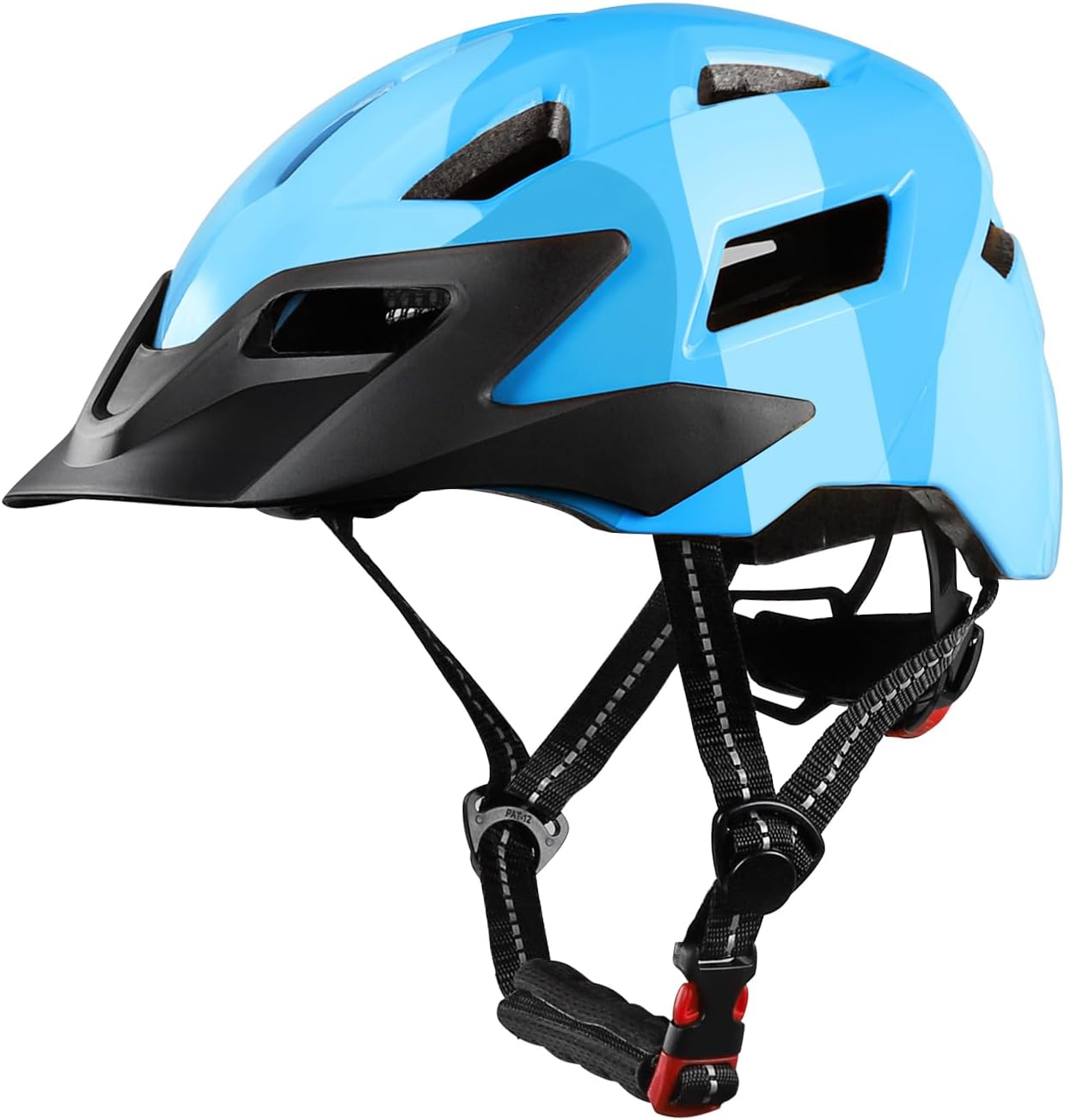 Casque vélo pour Enfants pour Filles et garçons, Casque VTT Ajustable Multisport pour Skateboarding, Cyclisme et Patinage en Ligne, 52-56 cm S: 52-56 cm Bleu