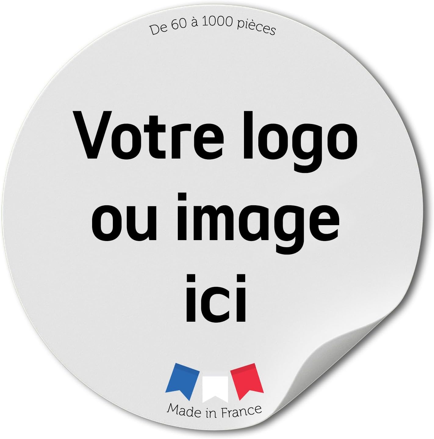 Autocollants personnalisés - Stickers personnalisables pour logos et images - Résistants à l'eau et au lave-vaisselle - Parfaits pour les entreprises, mariages ou cadeaux